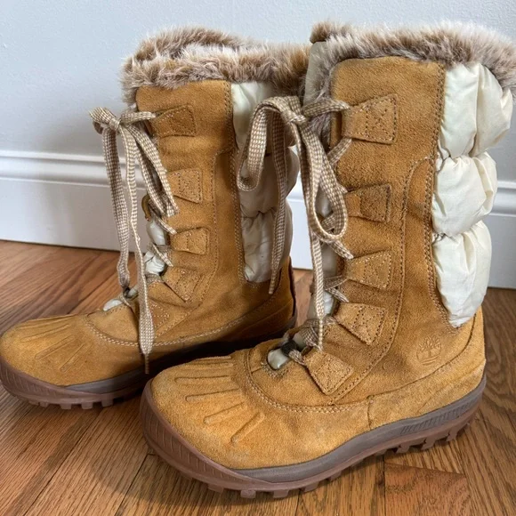 Timberland Women's Tan Winter Boots - Picture 1 of 8